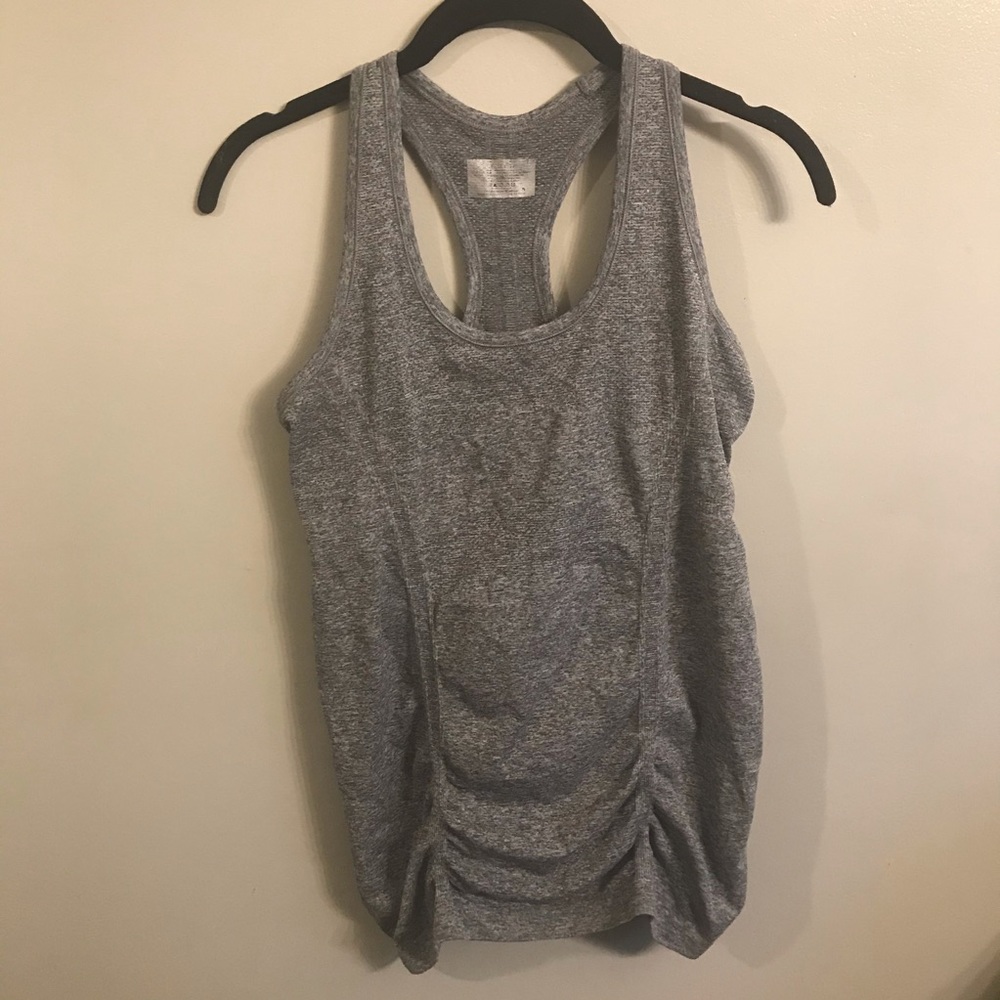 Athleta fastest track heather gray tank top small